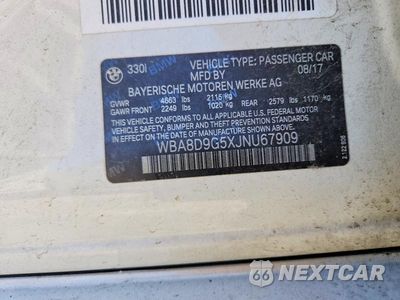 Zdjęcie 12 z 12 samochodu: 2018 BMW 330 XI VIN:WBA8D9G5XJNU67909 - miniatura
