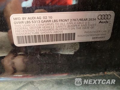 Zdjęcie 12 z 12 samochodu: 2010 AUDI A6 PRESTIGE VIN:WAUKGAFB0AN061899 - miniatura