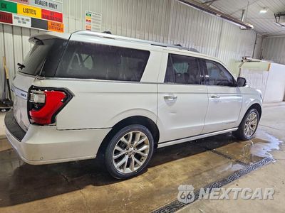 Trzecie zdjęcie samochodu z tyłu: 2018 FORD EXPEDITION MAX PLATINUM VIN:1FMJK1MTXJEA44287 - miniatura