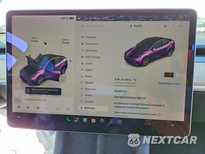 Zdjęcie 9 z 12 samochodu: 2022 TESLA MODEL Y VIN:7SAYGDEE2NF365138 - miniatura