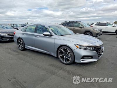 Czwarte zdjęcie samochodu z boku: 2018 HONDA ACCORD SPORT VIN:1HGCV1F36JA257330 - miniatura