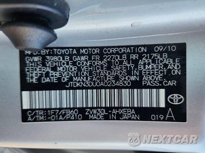 Zdjęcie 12 z 12 samochodu: 2010 TOYOTA PRIUS III VIN:JTDKN3DU0A0234830 - miniatura