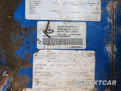 Zdjęcie 11 z 13 samochodu: 2014 MACK LEU613 REFUSE TRUCK VIN:1M2AU02C8EM008844 - miniatura