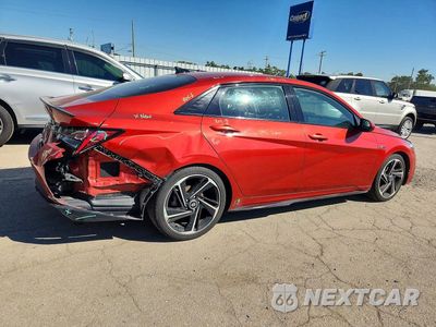 Trzecie zdjęcie samochodu z tyłu: 2022 HYUNDAI ELANTRA N LINE VIN:KMHLR4AF1NU277572 - miniatura