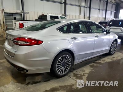 Trzecie zdjęcie samochodu z tyłu: 2017 FORD FUSION SE VIN:3FA6P0T93HR388388 - miniatura