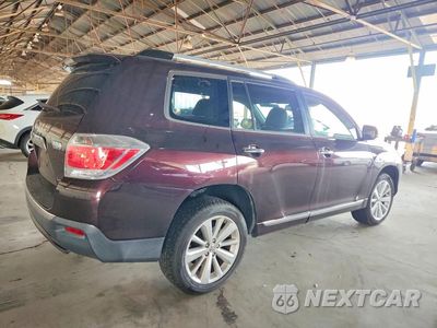 Trzecie zdjęcie samochodu z tyłu: 2012 TOYOTA HIGHLANDER HYBRID LIMITED VIN:JTEDC3EH9C2009762 - miniatura