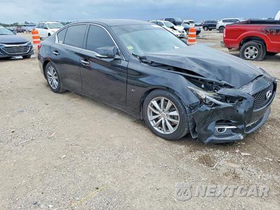 Czwarte zdjęcie samochodu z boku: 2014 INFINITI Q50 PREMIUM VIN:JN1BV7AP7EM677967 - miniatura