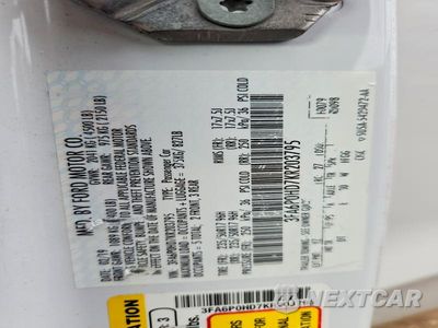 Zdjęcie 12 z 12 samochodu: 2019 FORD FUSION SE VIN:3FA6P0HD7KR203795 - miniatura