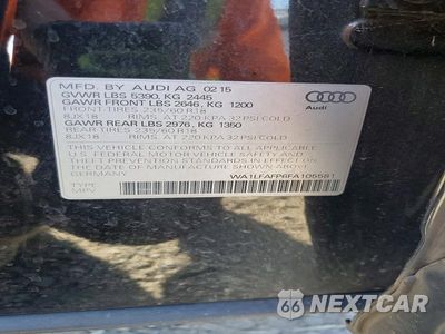 Zdjęcie 13 z 13 samochodu: 2015 AUDI Q5 PREMIUM PLUS VIN:WA1LFAFP6FA105581 - miniatura