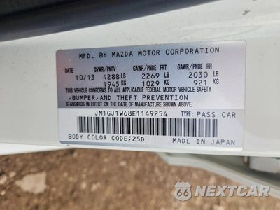 Zdjęcie 12 z 12 samochodu: 2014 MAZDA 6 GRAND TOURING VIN:JM1GJ1W68E1149254 - miniatura