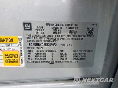 Zdjęcie 13 z 13 samochodu: 2014 BUICK ENCLAVE VIN:5GAKRBKD8EJ256982 - miniatura