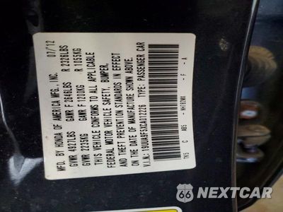 Zdjęcie 13 z 13 samochodu: 2012 ACURA TL VIN:19UUA9F5XCA012226 - miniatura