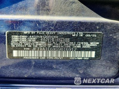 Zdjęcie 12 z 12 samochodu: 2016 SUBARU WRX PREMIUM VIN:JF1VA1E6XG9816912 - miniatura