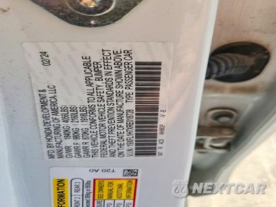Zdjęcie 12 z 12 samochodu: 2024 HONDA CIVIC EXL VIN:19XFL1H7XRE018728 - miniatura