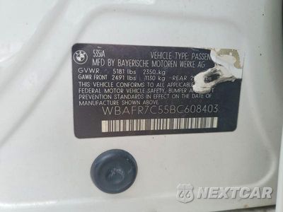 Zdjęcie 12 z 12 samochodu: 2011 BMW 535 I VIN:WBAFR7C55BC608403 - miniatura