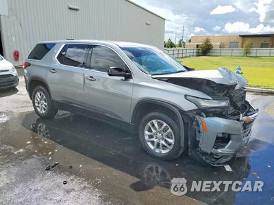 Czwarte zdjęcie samochodu z boku: 2023 CHEVROLET TRAVERSE LS VIN:1GNERFKW3PJ145917 - miniatura