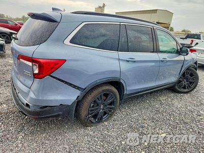 Trzecie zdjęcie samochodu z tyłu: 2022 HONDA PILOT SE VIN:5FNYF6H22NB051292 - miniatura