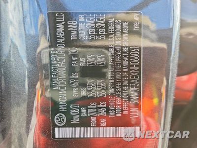 Zdjęcie 13 z 13 samochodu: 2022 HYUNDAI TUCSON SEL VIN:5NMJF3AEXNH066061 - miniatura