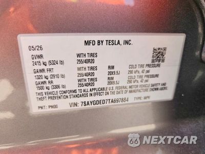 Zdjęcie 13 z 13 samochodu: 2026 TESLA MODEL Y VIN:7SAYGDED7TA697884 - miniatura