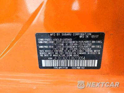 Zdjęcie 13 z 13 samochodu: 2018 SUBARU CROSSTREK PREMIUM VIN:JF2GTADC3J8219054 - miniatura