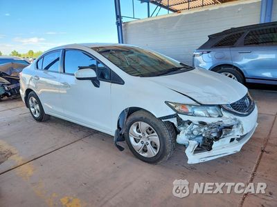 Czwarte zdjęcie samochodu z boku: 2014 HONDA CIVIC LX VIN:19XFB2F54EE079027 - miniatura