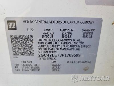 Zdjęcie 13 z 13 samochodu: 2023 CHEVROLET SILVERADO K2500 HEAVY DUTY VIN:2GC4YLE73P1709599 - miniatura