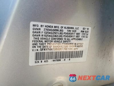 Zdjęcie 13 z 13 samochodu: 2011 HONDA PILOT EXLN VIN:5FNYF4H70BB001700 - miniatura