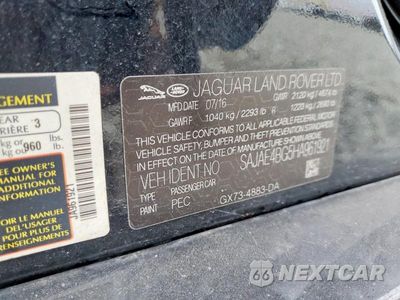 Zdjęcie 13 z 13 samochodu: 2017 JAGUAR XE PRESTIGE VIN:SAJAE4BG5HA961921 - miniatura