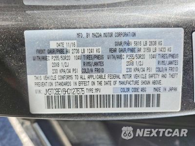 Zdjęcie 13 z 13 samochodu: 2017 MAZDA CX-9 SIGNATURE VIN:JM3TCBEY6H0127675 - miniatura