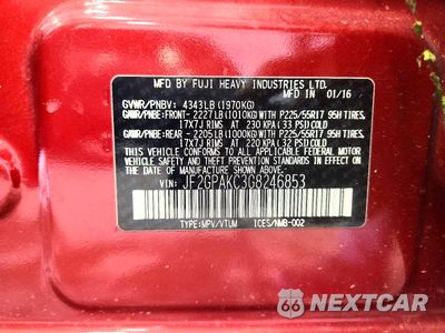 Zdjęcie 13 z 13 samochodu: 2016 SUBARU CROSSTREK LIMITED VIN:JF2GPAKC3G8246853 - miniatura