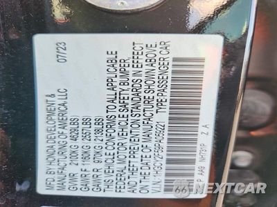 Zdjęcie 12 z 12 samochodu: 2023 HONDA ACCORD HYBRID SPORT VIN:1HGCY2F59PA059221 - miniatura