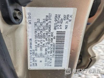 Zdjęcie 13 z 13 samochodu: 2003 TOYOTA 4RUNNER SR5 VIN:JTEBU14R838008537 - miniatura