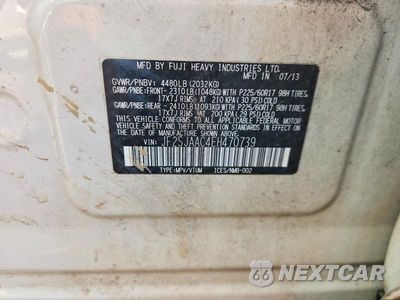Zdjęcie 14 z 14 samochodu: 2014 SUBARU FORESTER 2.5I VIN:JF2SJAAC4EH470739 - miniatura