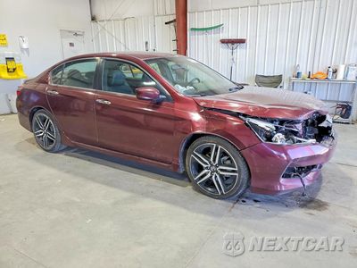 Czwarte zdjęcie samochodu z boku: 2016 HONDA ACCORD SPORT VIN:1HGCR2F51GA027201 - miniatura