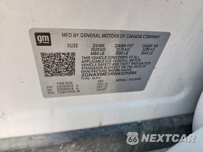 Zdjęcie 12 z 12 samochodu: 2022 CHEVROLET EQUINOX RS VIN:2GNAXMEV6N6105594 - miniatura