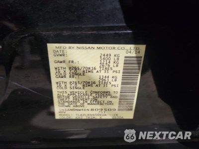 Zdjęcie 13 z 13 samochodu: 2014 NISSAN XTERRA S VIN:5N1AN0NW4EN809509 - miniatura