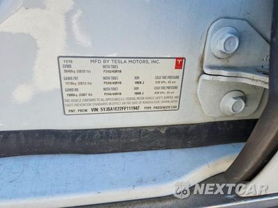 Zdjęcie 12 z 12 samochodu: 2015 TESLA MODEL S VIN:5YJSA1E22FF111942 - miniatura