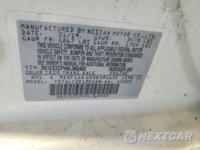 Zdjęcie 13 z 13 samochodu: 2019 NISSAN VERSA NOTE S VIN:3N1CE2CP4KL360402 - miniatura