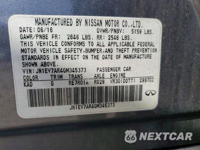 Zdjęcie 13 z 13 samochodu: 2016 INFINITI Q50 SPORT VIN:JN1EV7AR4GM345373 - miniatura