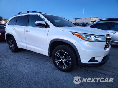 Czwarte zdjęcie samochodu z boku: 2016 TOYOTA HIGHLANDER XLE VIN:5TDKKRFH1GS171562 - miniatura