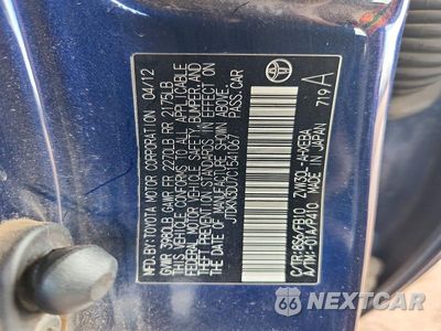 Zdjęcie 13 z 13 samochodu: 2012 TOYOTA PRIUS TWO VIN:JTDKN3DU7C1541067 - miniatura