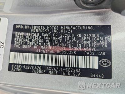 Zdjęcie 12 z 12 samochodu: 2024 TOYOTA CAMRY SE VIN:4T1G11AK1RU896358 - miniatura