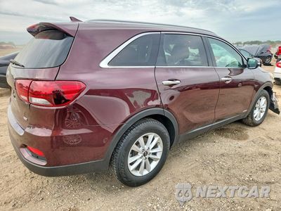 Trzecie zdjęcie samochodu z tyłu: 2019 KIA SORENTO LX VIN:5XYPGDA39KG432545 - miniatura