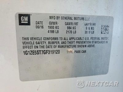Zdjęcie 12 z 12 samochodu: 2016 CHEVROLET MALIBU LT VIN:1G1ZE5ST7GF319120 - miniatura