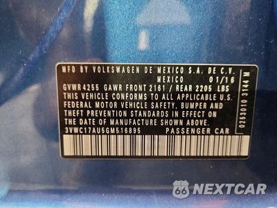 Zdjęcie 12 z 12 samochodu: 2016 VOLKSWAGEN GOLF SPORTWAGEN S VIN:3VWC17AU5GM516895 - miniatura