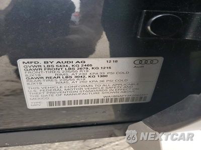 Zdjęcie 13 z 13 samochodu: 2019 AUDI Q5 PREMIUM PLUS VIN:WA1BNAFY3K2042337 - miniatura