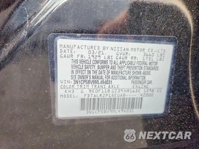 Zdjęcie 12 z 12 samochodu: 2021 NISSAN KICKS S VIN:3N1CP5BV9ML494031 - miniatura