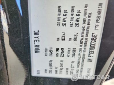 Zdjęcie 12 z 12 samochodu: 2019 TESLA MODEL 3 VIN:5YJ3E1EB0KF385837 - miniatura