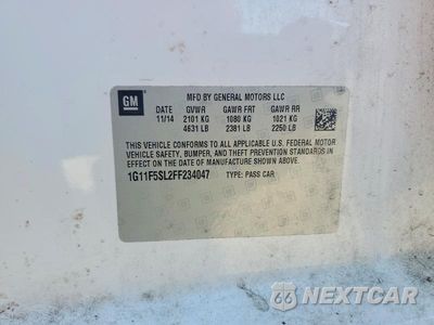 Zdjęcie 12 z 12 samochodu: 2015 CHEVROLET MALIBU LTZ VIN:1G11F5SL2FF234047 - miniatura