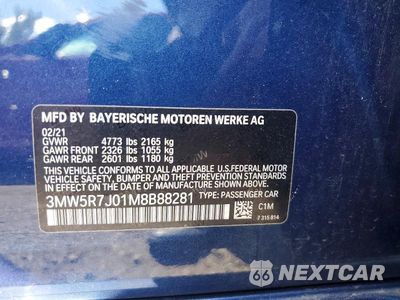 Zdjęcie 12 z 12 samochodu: 2021 BMW 330XI VIN:3MW5R7J01M8B88281 - miniatura